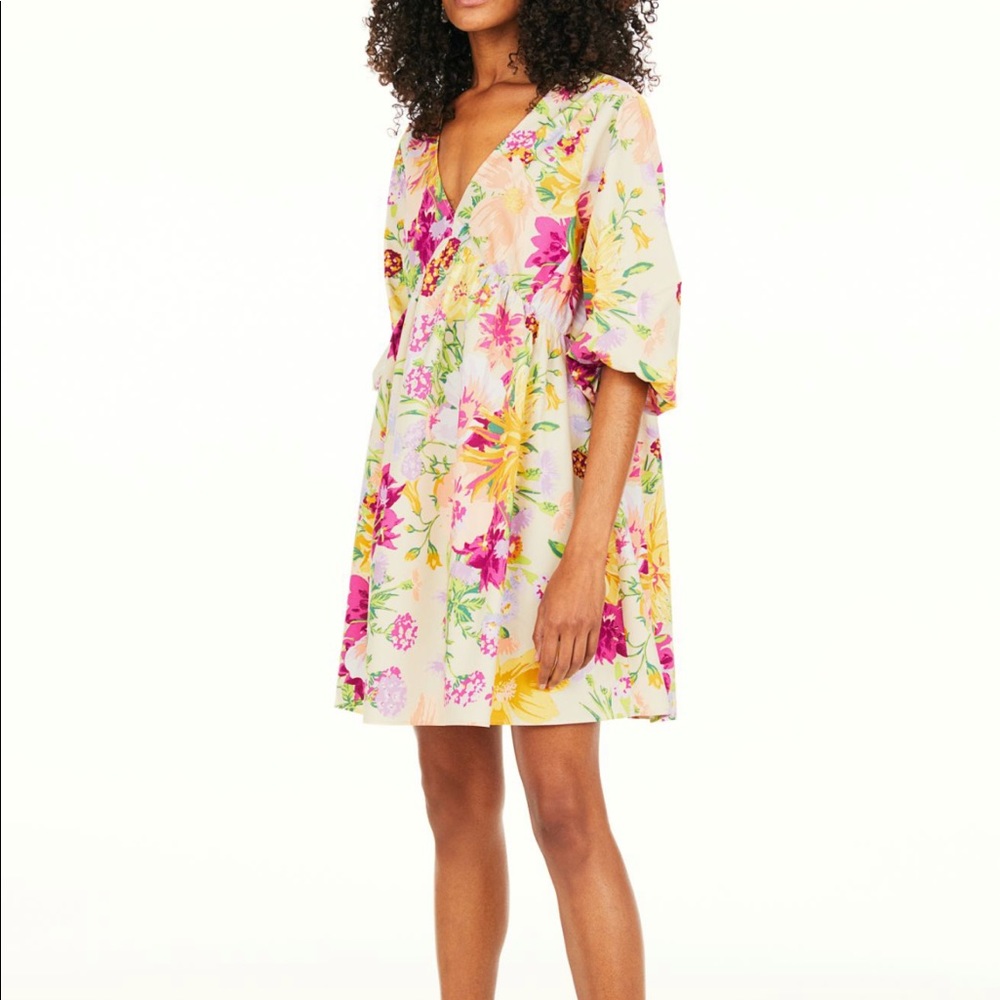 H&M V-neck floral dress